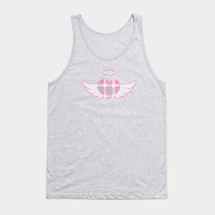 Pink Plaid angel heart (y2k preppy plazacore) Tank Top